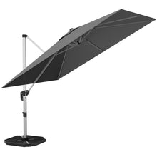 Load image into Gallery viewer, 10 Feet 360° Tilt Aluminum Square Patio Umbrella without Weight Base
