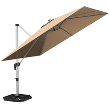 Load image into Gallery viewer, 10 Feet 360° Tilt Aluminum Square Patio Umbrella without Weight Base
