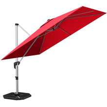 Load image into Gallery viewer, 10 Feet 360° Tilt Aluminum Square Patio Umbrella without Weight Base
