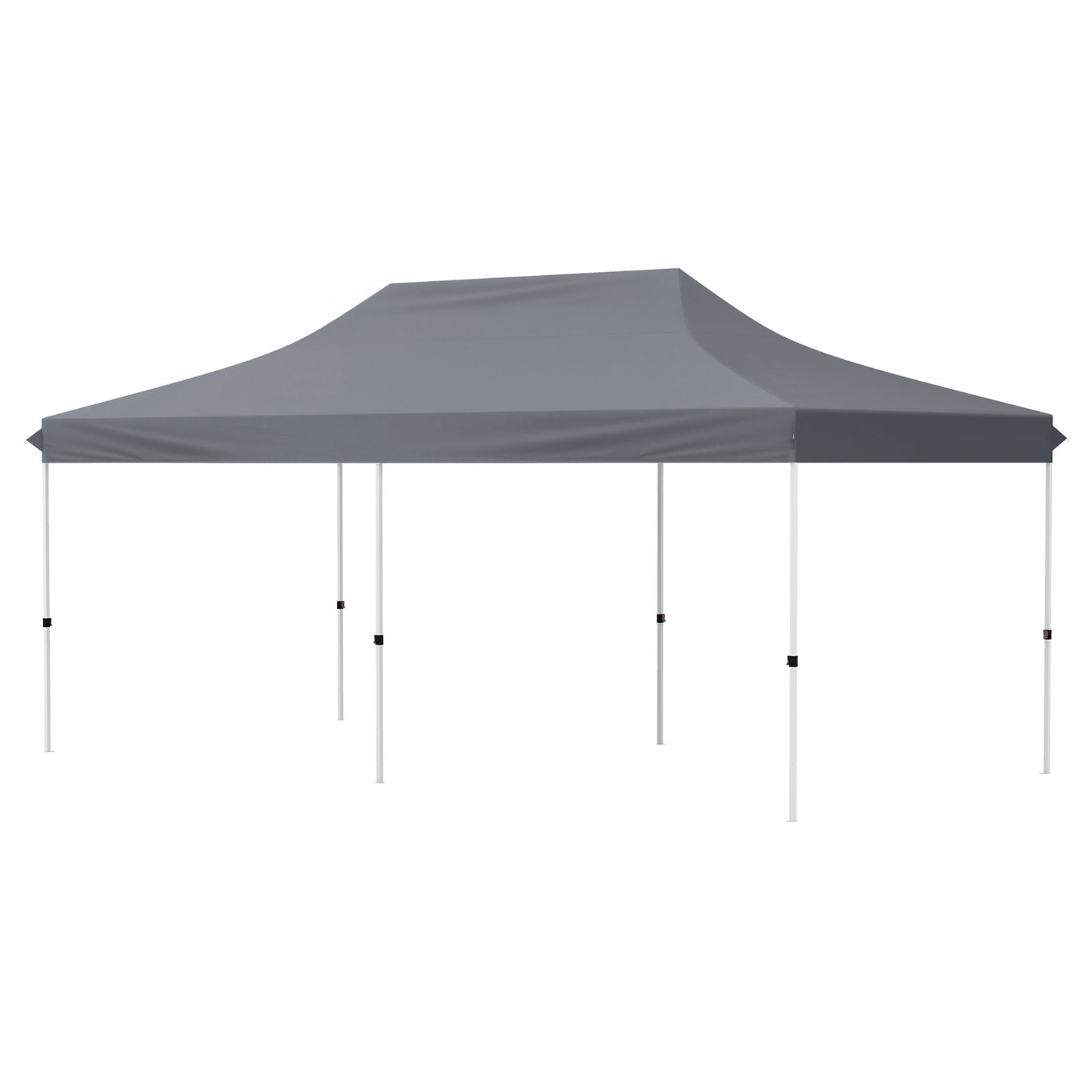 10 X 20 FT Pop up Canopy Tent Foldable Portable Outdoor Gazebo with Carry Bag-Gray