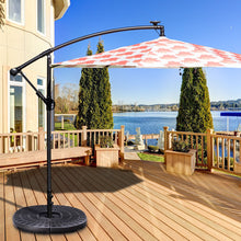 Load image into Gallery viewer, 4 Pieces Round Cantilever Umbrella Base with Carry Handles for Garden
